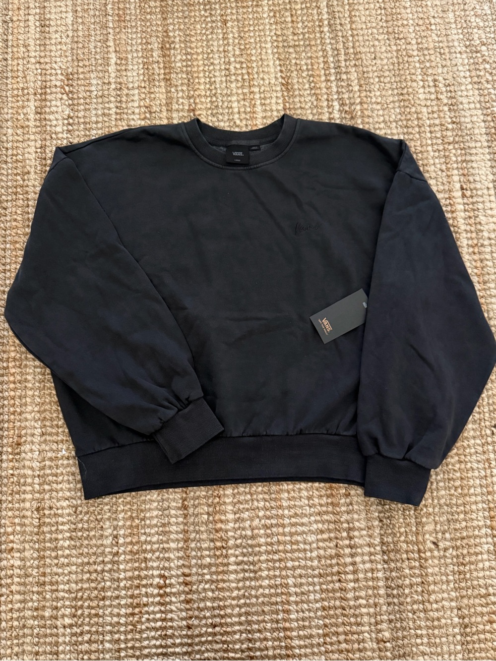 Vans Black Crewneck Sweatshirt Pullover